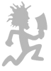 grey hatchetman logo