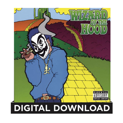 digital down load album cover for violent J's wizard of the hood